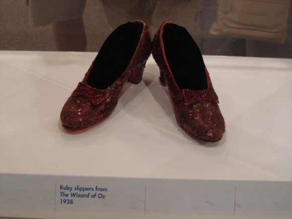 Les souliers magiques de Dorothy dans Wizzard of Oz