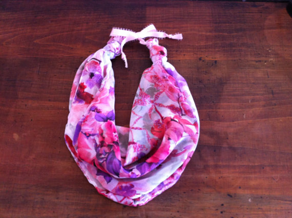 Mini foulard rose